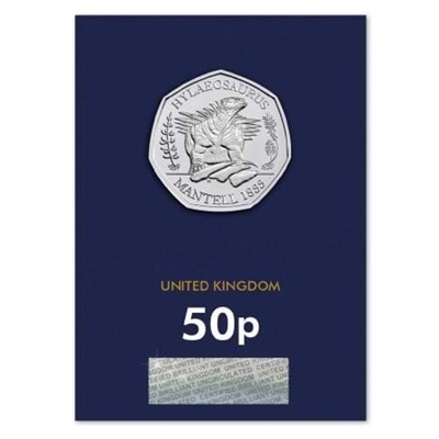 2020 BU 50p Coin (Card) - Hylaeosaurus